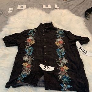 Men's Button Down - Flower pops